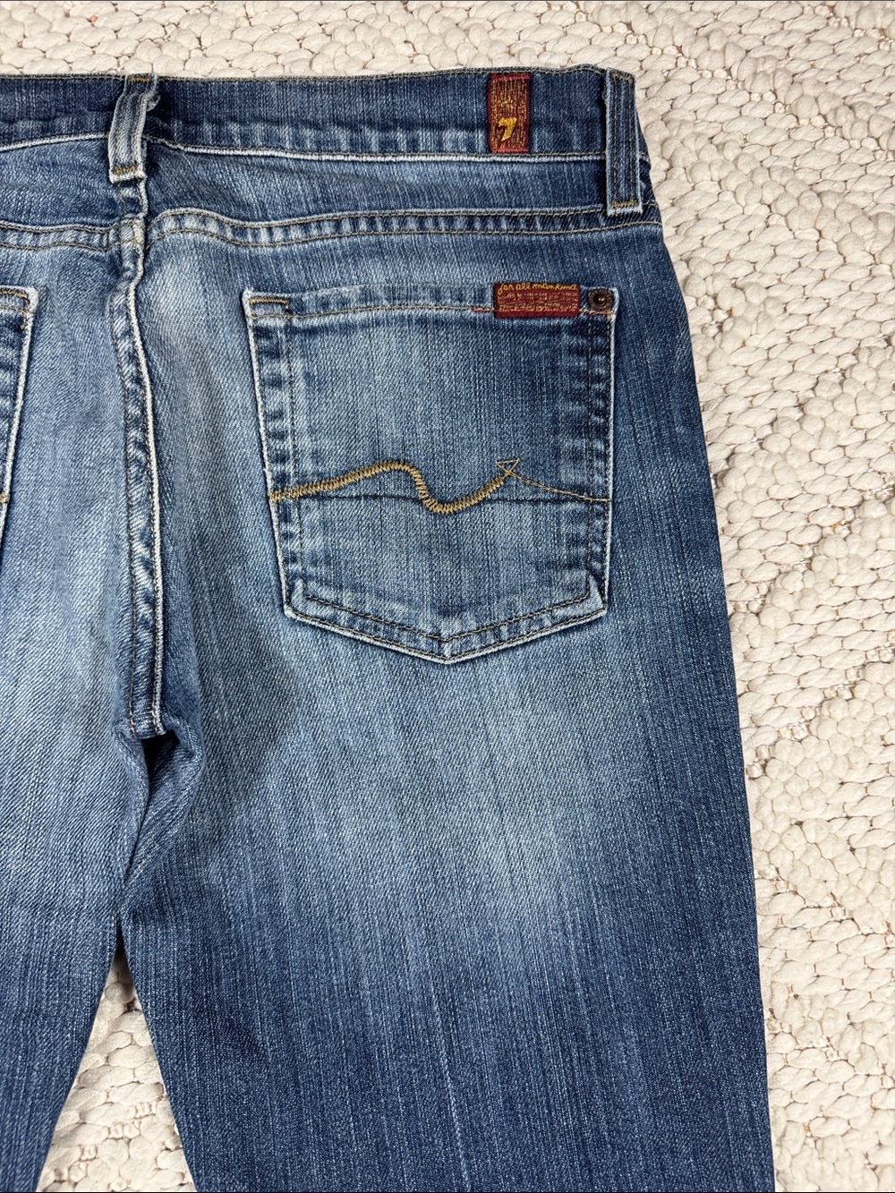 7 For All Mankind Bootcut Jeans 28x29 - Picture 4 of 8